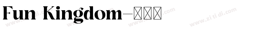 Fun Kingdom字体转换